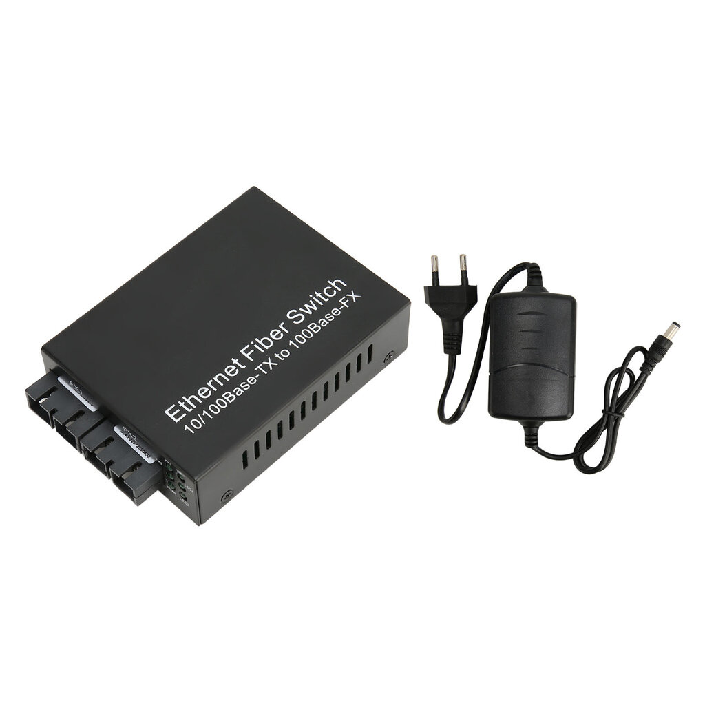 Kuitumediamuunnin Tx1310nm SC Dual Fiber Single Mode 100Mbps kuituoptinen lähetin-vastaanotin Jopa 25 km RJ45-portti 100-240V EU-liitin hinta ja tiedot | Muistitikut | hobbyhall.fi