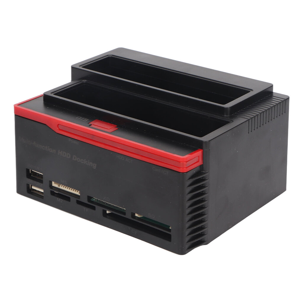 Kiintolevytelakointiasema USB2.0 Dual-Back 12TB Tuki OTB 480Mbps kiintolevykotelo 2,5 tuuman 3,5 tuuman IDE SATA EU -liittimelle hinta ja tiedot | Muistitikut | hobbyhall.fi