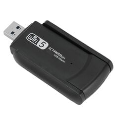 USB Wifi -sovitin 1300 Mbps 2,4 GHz 5 GHz nopea USB3.0 Plug and Play Wi-Fi-sovitin puhelimen tablet-kannettavalle hinta ja tiedot | Muistitikut | hobbyhall.fi