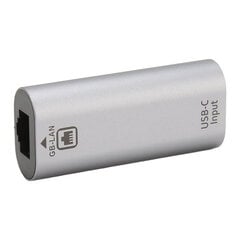 Type C - RJ45 -sovitin Plug and Play 1000 Mbps lähetys alumiiniseoksesta USB C - Ethernet -sovitin kannettavalle tabletille hinta ja tiedot | Muistitikut | hobbyhall.fi