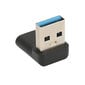 Oikeakulmainen USB C-USB A -sovitin 10 Gbps Plug and Play USB A 3.0 Uros-USB C 3.1 naarassovitin kannettavalle tietokoneelle hinta ja tiedot | Muistitikut | hobbyhall.fi