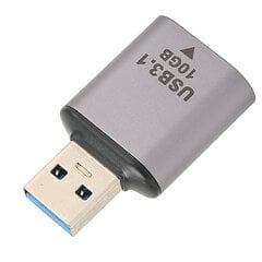 USB3.1–USB3.1-sovitin 10 Gbps lähetys alumiiniseoksesta USB3.1 uros-naarassovitin puhelintulostimen oheislaitteille hinta ja tiedot | Muistitikut | hobbyhall.fi