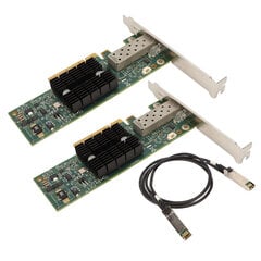 2 kpl MNPA19 XTR 10 Gb SFP+ PCIE-verkkokortti 3,28 jalan muunnoskaapelilla PICE-verkkosovitinkortti Windowsille PC:lle hinta ja tiedot | Muistitikut | hobbyhall.fi