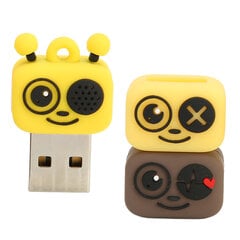 Flash-asema PVC Cartoon Bee Style USB 2.0 Hot Swap kannettava USB-muistitikku Office Businessin Keltainen 32GB hinta ja tiedot | Muistitikut | hobbyhall.fi