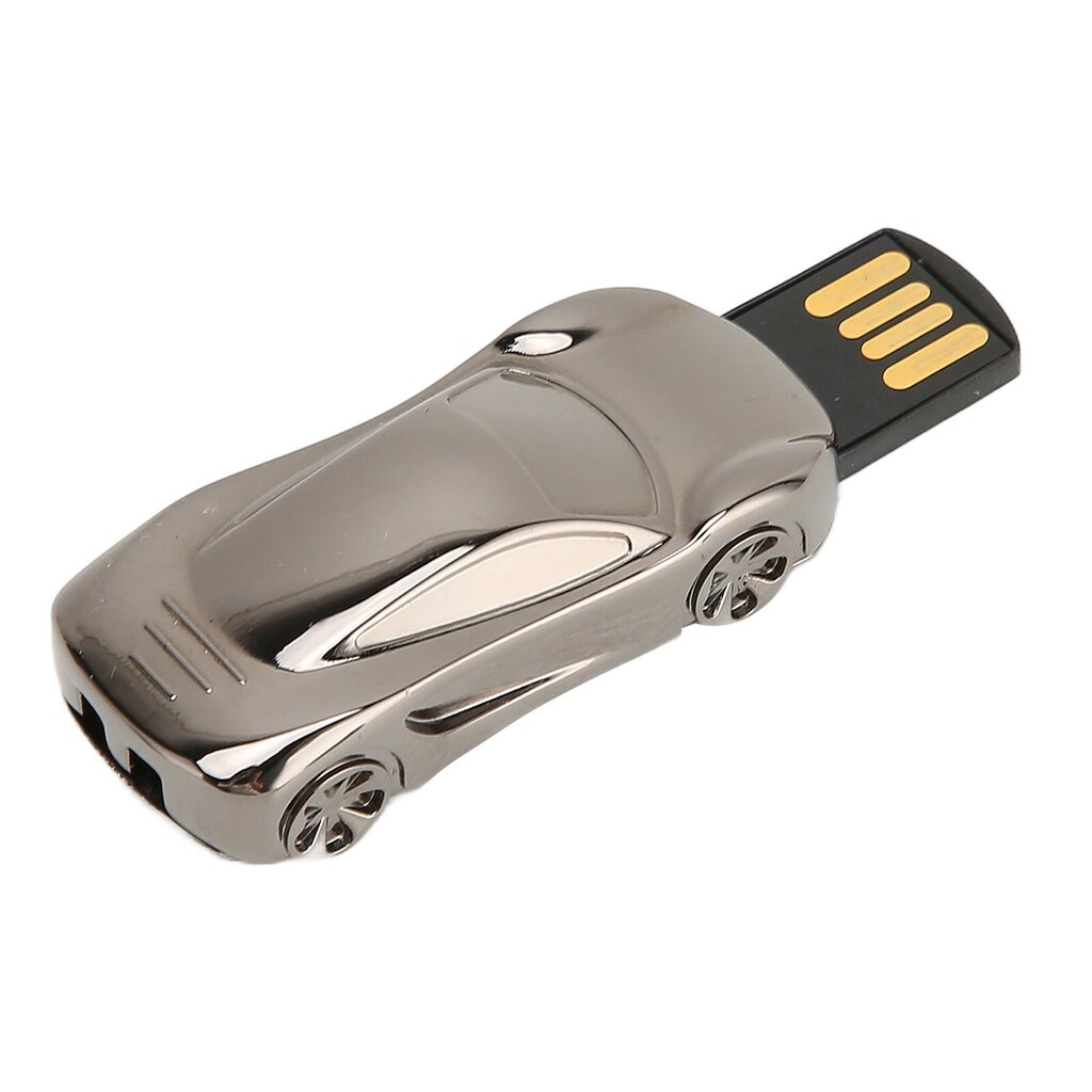 USB-muistitikku Cool Sports Car Shape Plug and Play Mini Metal USB2.0 Flash Drive USB Memory Stick PC Kannettava Auto Musta 64GB hinta ja tiedot | Muistitikut | hobbyhall.fi