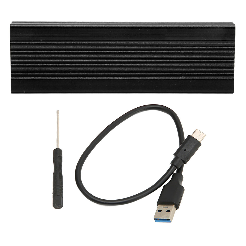 SATA M.2 -kotelo USB3.1 10 Gbps ultraohut alumiiniseos Plug and Play NVMe SSD -kotelo kannettavan tietokoneen lähetykselle musta hinta ja tiedot | Muistitikut | hobbyhall.fi