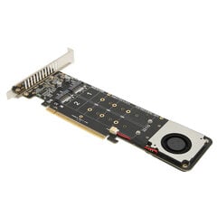 M.2 NVMe SSD -sovitinkortti, kaksipuolinen LED-ilmaisin, nopea PCIE 4.0 X16 -sovitinkortti PC-tietokoneen runkoon hinta ja tiedot | Muistitikut | hobbyhall.fi