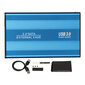 USB3.0 HDD -kotelo 2,5 tuumaa 5 Gbps Ultra Thin Kevyt HDD-kotelosovitin kannettaville tietokoneille WIN 7 - WIN 10 Blue hinta ja tiedot | Muistitikut | hobbyhall.fi