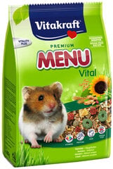Hamsteriruoka pähkinöillä Vitakraft Premium Menu, 400 g. hinta ja tiedot | Pieneläinten ruoat | hobbyhall.fi
