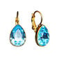 Korvakorut „Crystal Drop (Aquamarine Blue)“ swarovskin kristalleilla DS03A252 hinta ja tiedot | Korvakorut | hobbyhall.fi