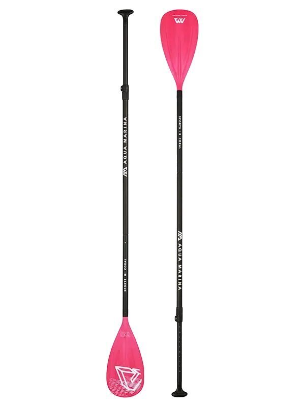 Mela Aqua Marina Sports III Coral 175-220 cm, musta/pinkki hinta ja tiedot | SUP-laudat | hobbyhall.fi