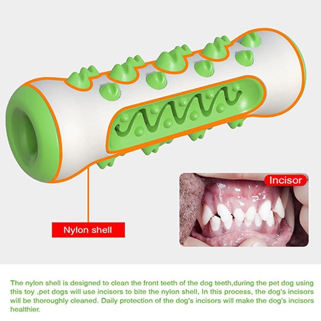 Lelu koirille - hammasharja, vihreä hinta ja tiedot | Koiran lelut | hobbyhall.fi