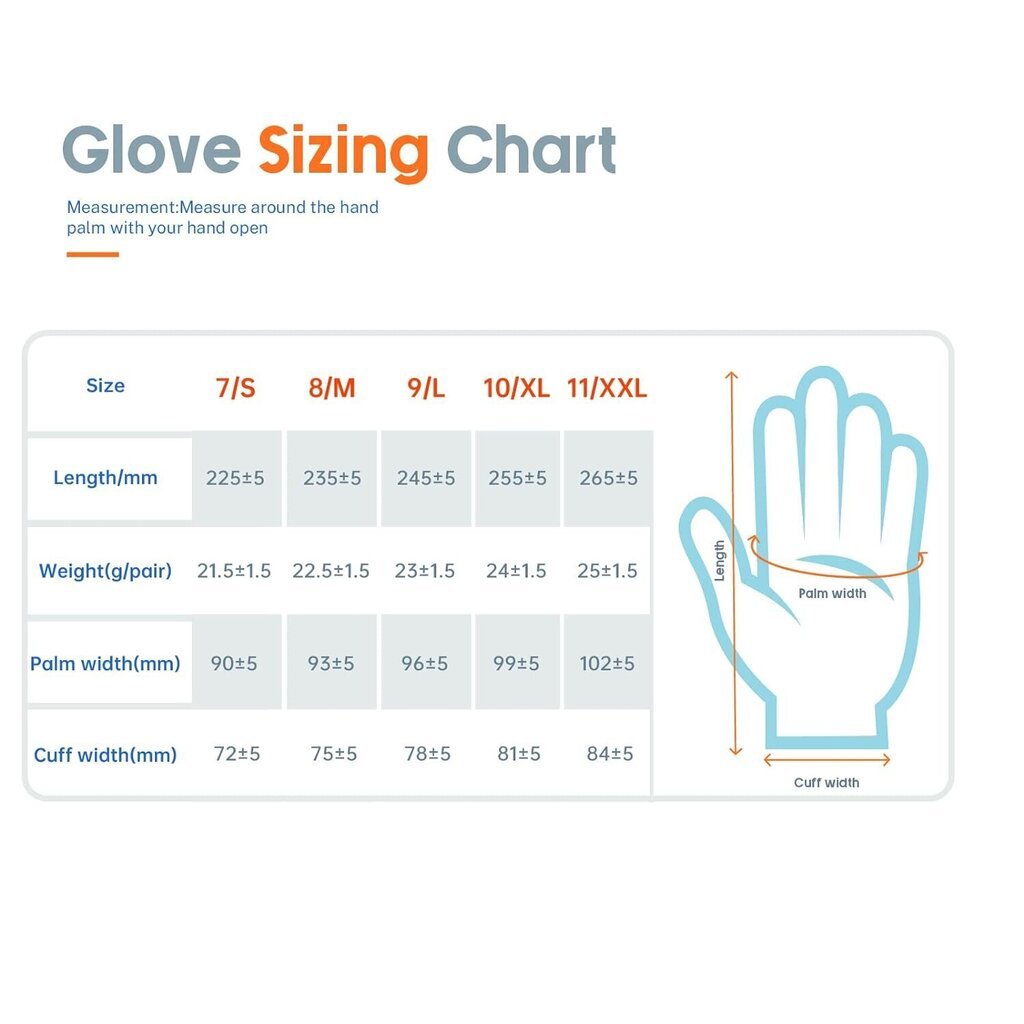 12 paria suojakäsineitä ANDANDA XL/10 hinta ja tiedot | Työkäsineet | hobbyhall.fi