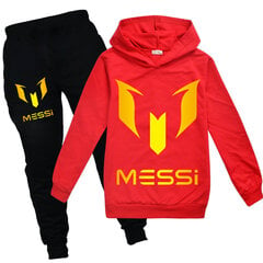 Soccer Messi Casual huppari ja lenkkeilyhousupuku, urheiluasupuku pojille ja tytöille, sopii 5-13-vuotiaille hinta ja tiedot | Miesten kerrastot | hobbyhall.fi