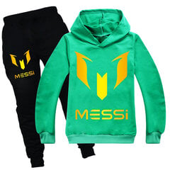 Soccer Messi Casual huppari ja lenkkeilyhousupuku, urheiluasupuku pojille ja tytöille, sopii 5-13-vuotiaille hinta ja tiedot | Miesten kerrastot | hobbyhall.fi