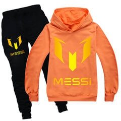 Soccer Messi Casual huppari ja lenkkeilyhousupuku, urheiluasupuku pojille ja tytöille, sopii 5-13-vuotiaille hinta ja tiedot | Miesten kerrastot | hobbyhall.fi