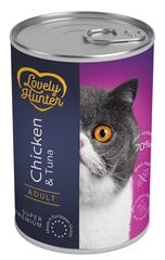 Lovely Hunter Adult konservai suaugusioms katėms su vištiena ir tunu, 400 g hinta ja tiedot | Kissanruoka | hobbyhall.fi