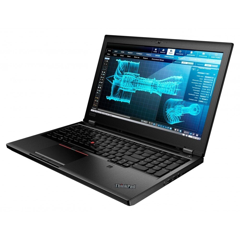 Lenovo ThinkPad P52| Intel Core i7-8850H (6C/12T, 2.6-4.3 GHz, 9MB)| Quadro P2000 4GB | 32 GB DDR4| 256GB SSD M.2 PCIe + 1TB HDD|15.6" (396mm) FHD (1920x1080), anti-glare, LED backlight, WVA, 300 nits|Windows 11 Pro| Atnaujintas/Renew hinta ja tiedot | Kannettavat tietokoneet | hobbyhall.fi