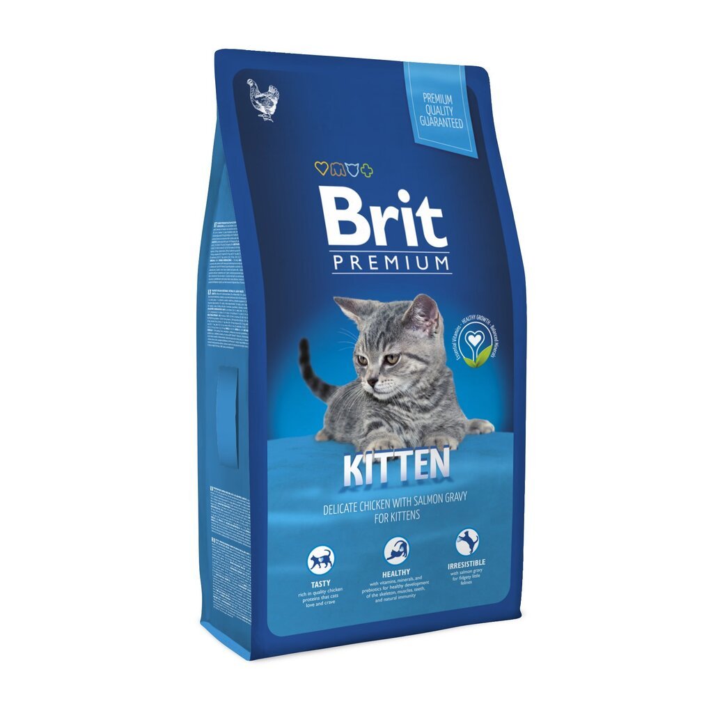 Brit Premium Cat Kitten Chicken kissanruoka 300g hinta ja tiedot | Kissan kuivaruoka | hobbyhall.fi