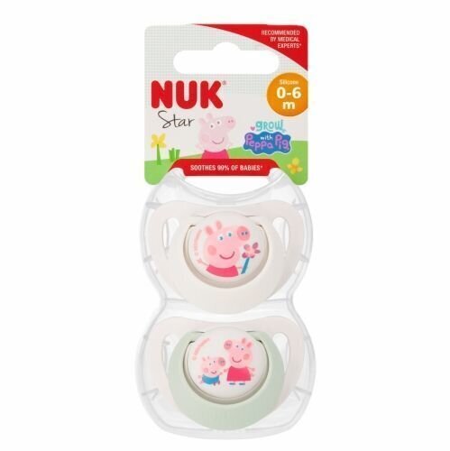 Tutti Nuk Peppa Pig, 0-6 kk, 2 kpl hinta ja tiedot | Tutit | hobbyhall.fi