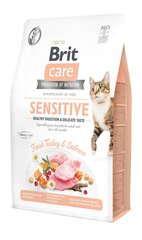 Brit Care Cat Grain-Free Sensitive Healthy Digestion täysravinto kissoille 2kg hinta ja tiedot | Kissan kuivaruoka | hobbyhall.fi