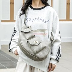 Pieni Sling-reppu Sling-laukku naisille, miehille, rintalaukku Fanny Pack CrossBody-laukut matkavaellukseen Running Grey hinta ja tiedot | Naisten käsilaukut | hobbyhall.fi