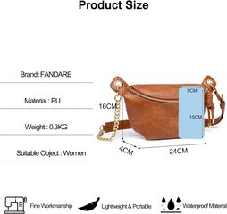 Tyttöjen rintalaukku, Crossbody laukut naisille, erittäin kevyt naisten olkalaukku, PU-nahkainen bucket bag -käsilaukku, matkalaukku ulkoiluun harjoitteluun Matkaostoksille Messenger Bag Ruskea hinta ja tiedot | Naisten käsilaukut | hobbyhall.fi