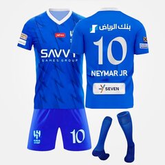 Football Jersey Kids No. 10 Neymar Fan Football Jersey Set Home Game Lasten Poikien Jersey Urheiluasut Jersey + Shortsit + Sukat XXL hinta ja tiedot | Jalkapallovaatteet ja -varusteet | hobbyhall.fi