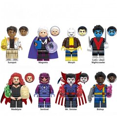 8 X-men-sarjan rakennuspalikkalelua, 4,5 cm vauvan leluja, yhteensopiva, leluja yli 6-vuotiaille pojille hinta ja tiedot | Poikien lelut | hobbyhall.fi