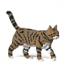 Rakennussetti Jekca, ST19CA03-M04, Ruskea Tabby Kissa, 1840 kpl hinta ja tiedot | LEGOT ja rakennuslelut | hobbyhall.fi