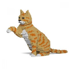 Rakennussetti Jekca, ST19CA04-M01, Oranssit Tabby Cats, 1700 kpl hinta ja tiedot | LEGOT ja rakennuslelut | hobbyhall.fi