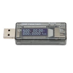 USB-laturimittari LCD-näyttö Läpinäkyvä kannettava virtajännitelataustesteri 3,5-20V 0-3,3A hinta ja tiedot | Koteloiden lisätarvikkeet | hobbyhall.fi