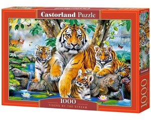 Palapeli Castorland Tigers by the Stream, 1000 osaa hinta ja tiedot | Castorland Lapset | hobbyhall.fi