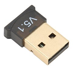 USB BT -sovitin ABS Black V5.1 Version Drive Ilmainen laajakantoinen kannettava langaton BT 5.1 -sovitin kotiyrityksille hinta ja tiedot | Koteloiden lisätarvikkeet | hobbyhall.fi