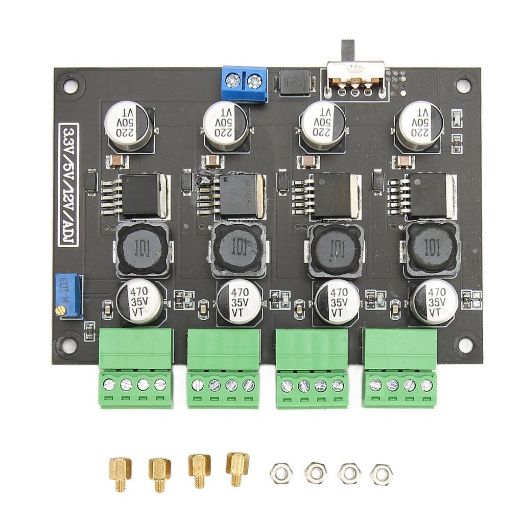 LM 2596 monikanavainen hakkurivirtalähdemoduuli 3,3 V 5 V 12 V ADJ Säädettävä jännite lähtövirtalähdemoduuli hinta ja tiedot | Koteloiden lisätarvikkeet | hobbyhall.fi