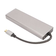 USB C -keskitin M.2-liitäntä SSD-kotelo 8 in 1 100 W 5Gbps siirto alumiiniseoksesta USB C -telakointiasema Winille hinta ja tiedot | Koteloiden lisätarvikkeet | hobbyhall.fi