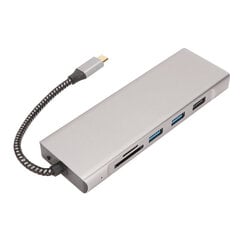 USB C -keskitin M.2-liitäntä SSD-kotelo 8 in 1 100 W 5Gbps siirto alumiiniseoksesta USB C -telakointiasema Winille hinta ja tiedot | Koteloiden lisätarvikkeet | hobbyhall.fi