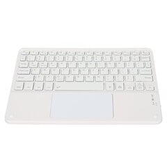 Langaton näppäimistö kosketuslevyllä Quadrate Keycap Ultra ohut 10 tuuman langaton näppäimistö RGB-taustavalolla kotitoimistoon valkoinen hinta ja tiedot | Näppäimistöt | hobbyhall.fi