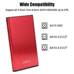 USB 3.0 - 2,5 tuuman SATA-kiintolevyt USB 3.0 -datakaapelilla hinta ja tiedot | Muistitikut | hobbyhall.fi