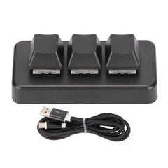 3 näppäinnäppäimistö RGB taustavalaistu 3 näppäin USB-liitäntä mini mekaaninen ohjelmoitava Plug and Play makronäppäimistö tietokoneelle musta hinta ja tiedot | Näppäimistöt | hobbyhall.fi