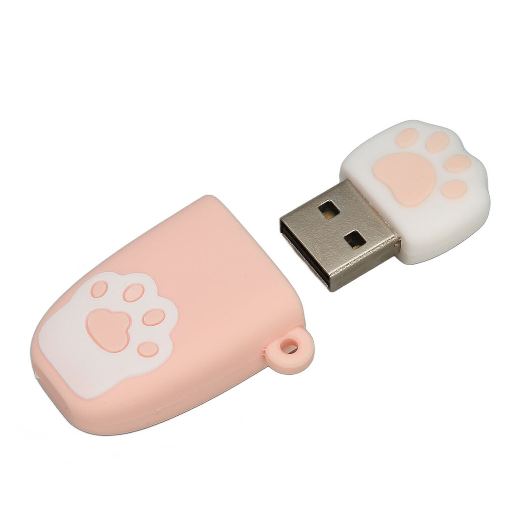 U Disk USB2.0 Hot Swap Cat Paw Shape Cartoon Style Kannettava tärinänkestävä Flash Drive for OS X Pink 64G hinta ja tiedot | Muistitikut | hobbyhall.fi