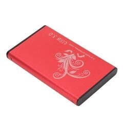 Kiintolevykotelo 4 TB 2,5 tuumaa 5 Gbps lähetys USB3.0 alumiiniseoksesta Plug and Play HDD -kotelo kannettavalle pöytäkoneelle, punainen hinta ja tiedot | Muistitikut | hobbyhall.fi