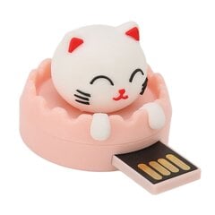 DISK USB2.0 -liitäntä Hot Swap Cat Cartoon -tyylinen kannettava tärinänkestävä flash-asema varmuuskopiotiedostoille (Cat Circle Buckle 32 Gt) hinta ja tiedot | Muistitikut | hobbyhall.fi