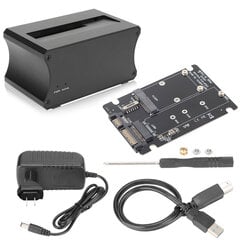 USB 3.0 - SATA ulkoisen kiintolevyn telakointiasema Yksi levy 5 Gbps alumiiniseoksesta kopiointitoiminto HDD Dock 100?240V US Plug hinta ja tiedot | Muistitikut | hobbyhall.fi