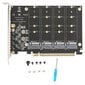 M.2 PCIE -sovitin NVMe M.2 - PCIe 4.0 X16 Protocol 4 -paikkainen SSD-siirtolaajennuskortti M.2 RAID X16 -jaettu kortti hinta ja tiedot | Muistitikut | hobbyhall.fi