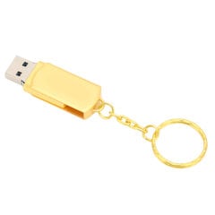 Avainnippu Flash Drive USB3.0 -matkapuhelintietokone Kaksikäyttöinen kannettava alumiiniseos U -levy TypeC-sovittimilla (64 Gt kultaa) hinta ja tiedot | Muistitikut | hobbyhall.fi