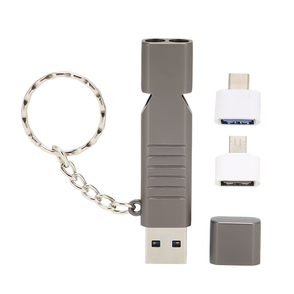 Whistle Flash Drive SOS Outdoor Vedenpitävä USB3.0 120 dB Sound Monitoiminen sinkkiseos U-levy ja avainnippu tietokoneeseen 32GB musta hinta ja tiedot | Muistitikut | hobbyhall.fi