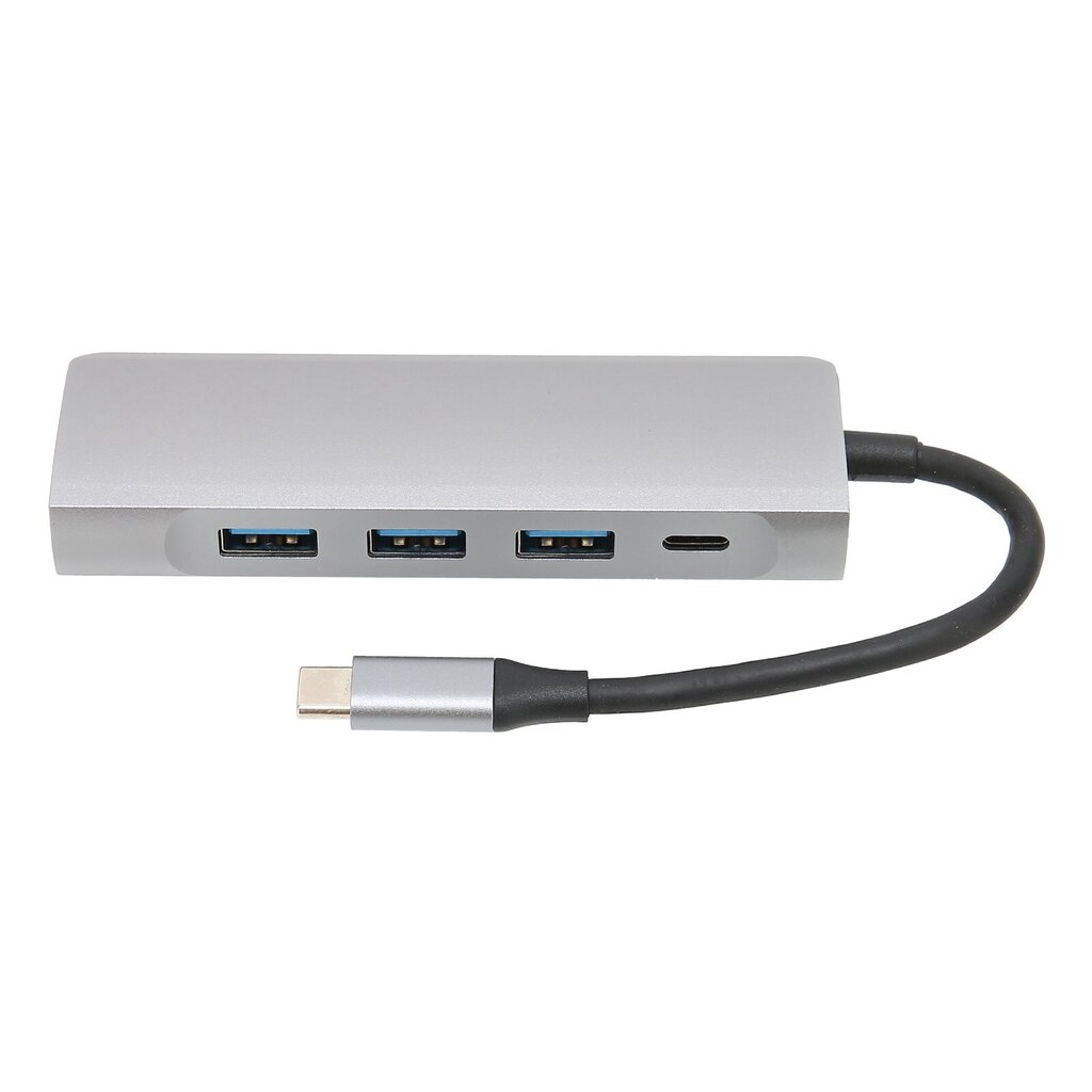 USB C Splitter Hopea 5Gbps nopeus lämmönpoistotoiminto Smart Chip alumiiniseos Materiaali 3 USB3.0-portti 5 in 1 -keskitin hinta ja tiedot | Muistitikut | hobbyhall.fi