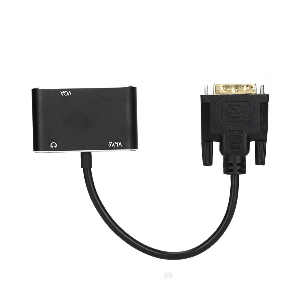 2 in 1 -jakaja DVI–VGA High Definition Multimedia Interface Adapter Korkean resoluution vakaat tietokonetarvikkeet hinta ja tiedot | Muistitikut | hobbyhall.fi