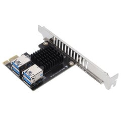 PCI E -laajennuskortti 1–4 PCIE-porttia Kytke Design Anti Interference PCIE Riser Card pöytäkoneille hinta ja tiedot | Muistitikut | hobbyhall.fi